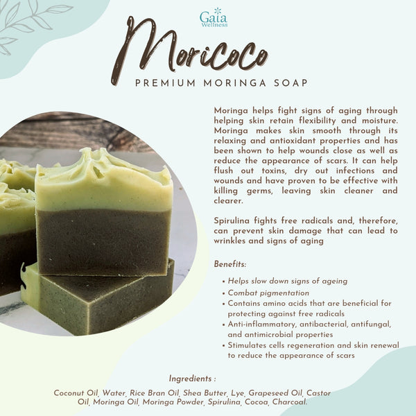 MoriCoco- Premium Moringa Soap with Cocoa *Limited time only*